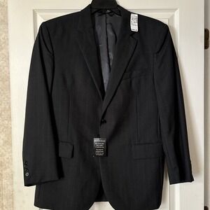 CHARCOAL GREY  STR JOS A BANK 100% WOOL ‎ 42R JACKET  BUSINESS EXPRESS 2 BUTTON
